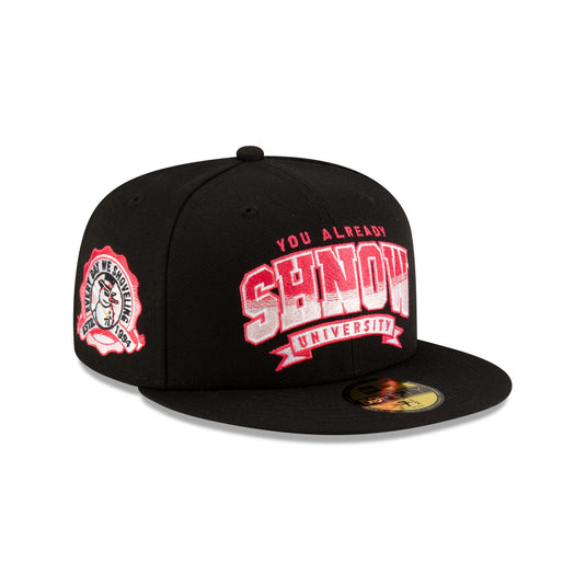 You Already Shnow University Black Pink 59FIFTY Fitted Hat - New Era Cap