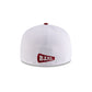Alabama Crimson Tide White 59FIFTY Fitted