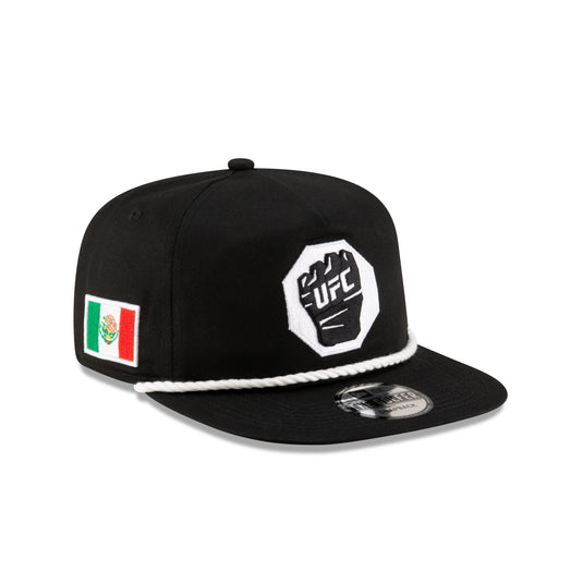 UFC Mexico Black Glove Golfer Snapback Hat - New Era Cap