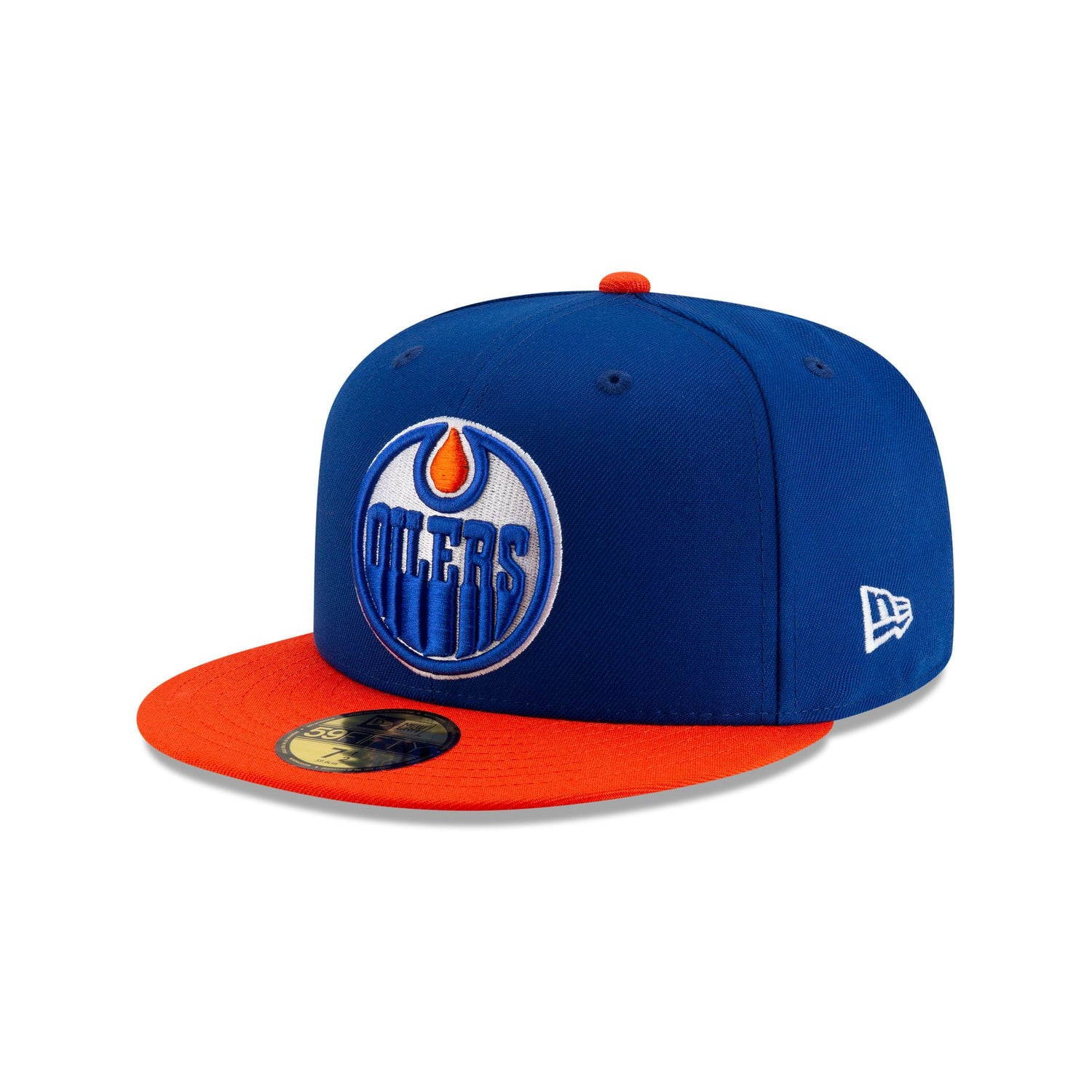Edmonton Oilers Royal Blue & Orange 59FIFTY Fitted Hat