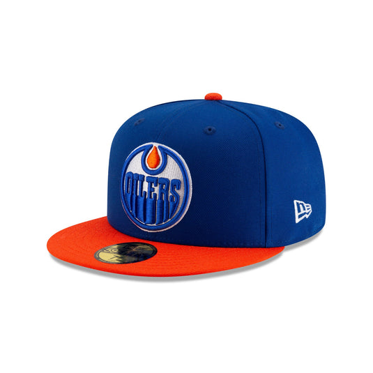 Edmonton Oilers Royal Blue & Orange 59FIFTY Fitted Hat - New Era Cap
