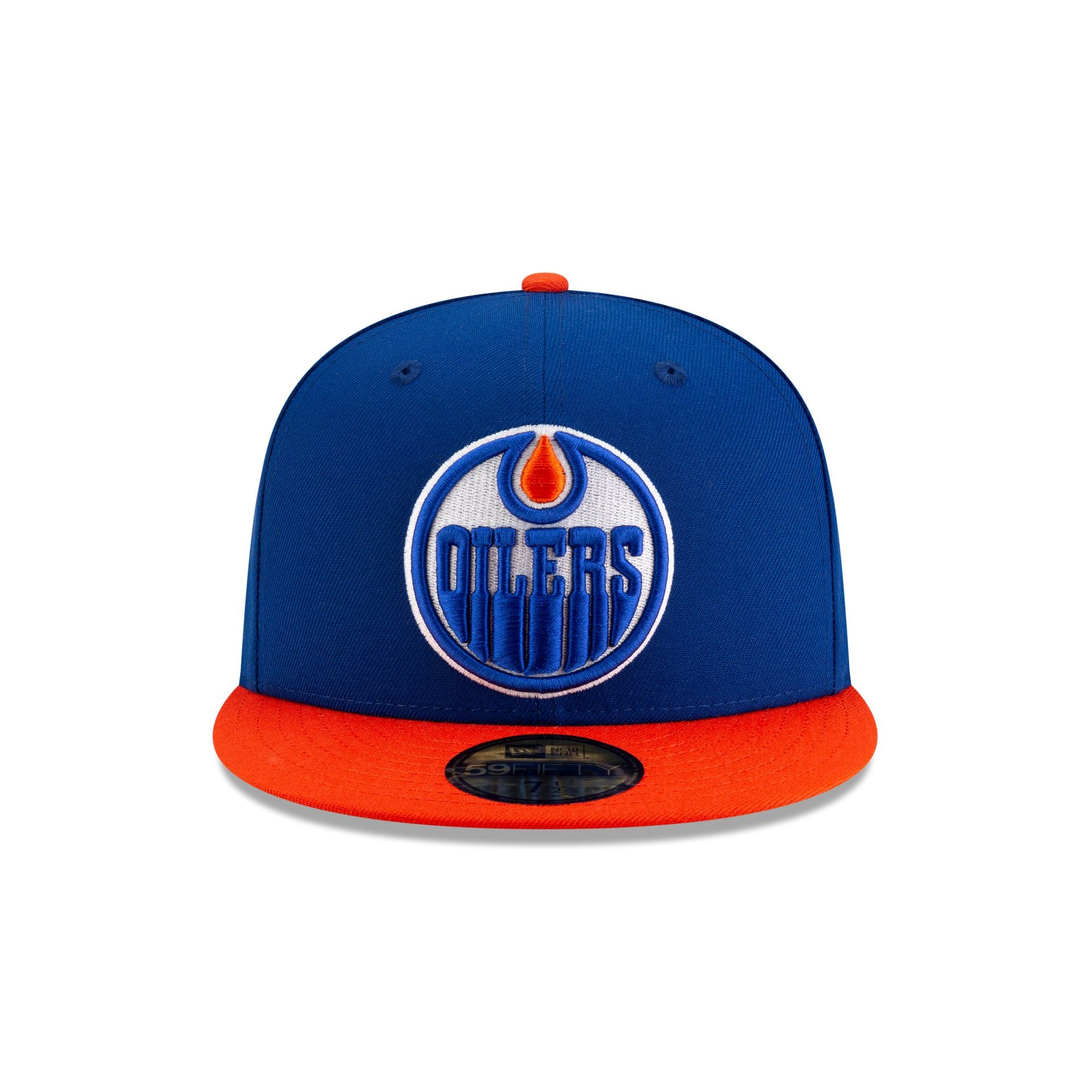Edmonton Oilers Royal Blue & Orange 59FIFTY Fitted Hat