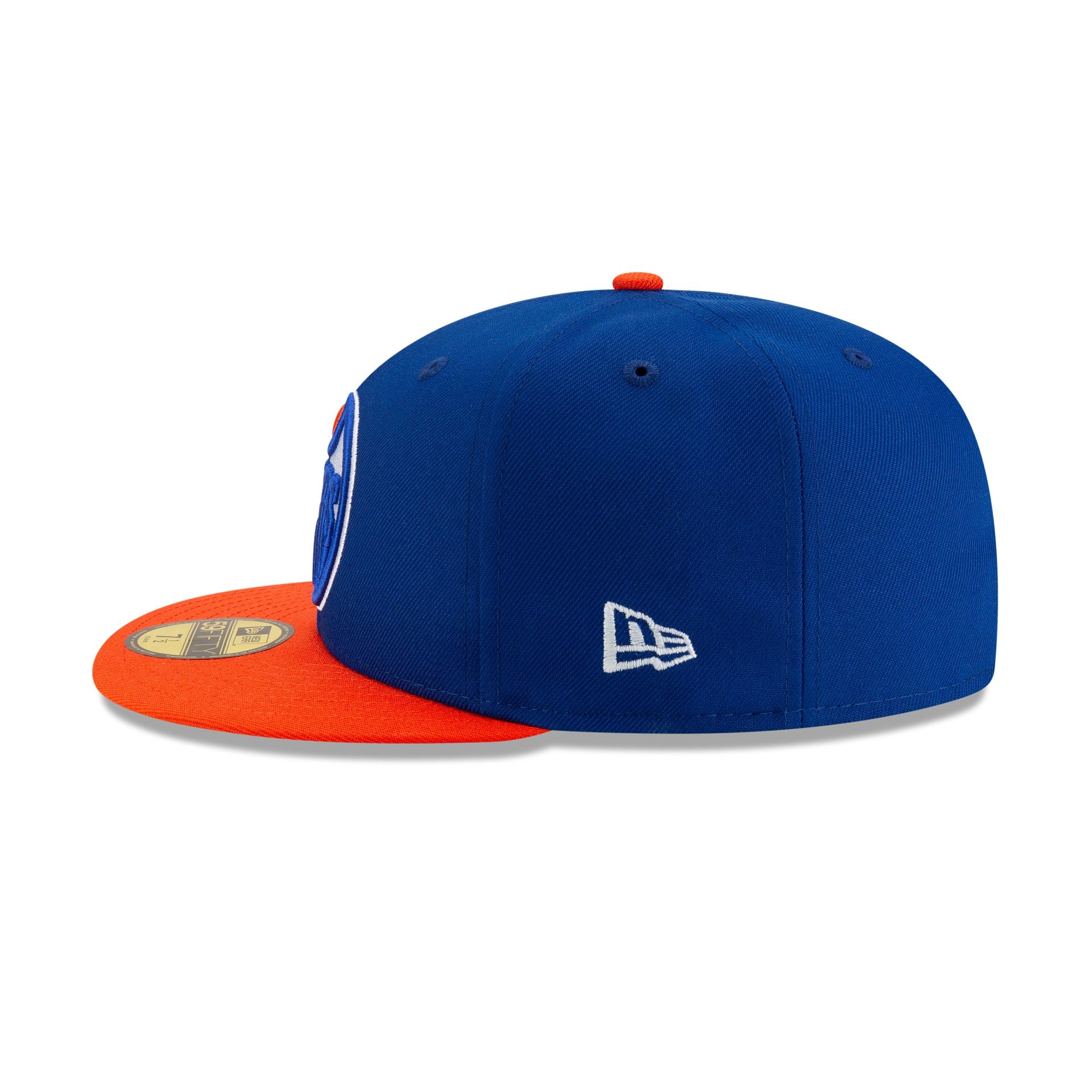 Edmonton Oilers Royal Blue & Orange 59FIFTY Fitted Hat