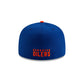 Edmonton Oilers Royal Blue & Orange 59FIFTY Fitted Hat