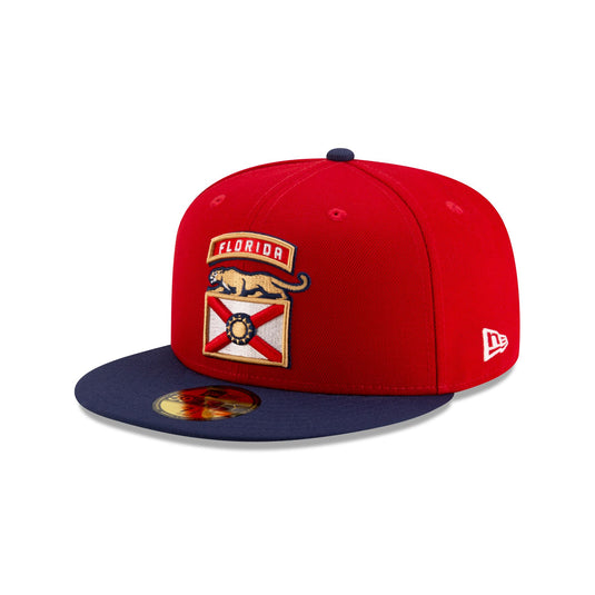 Florida Panthers Scarlet & Navy 59FIFTY Fitted Hat - New Era Cap