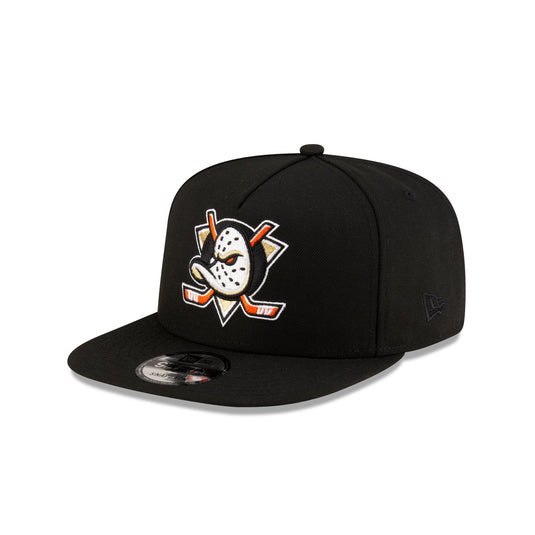 Anaheim Ducks Black 9FIFTY A-Frame Snapback Hat - New Era Cap