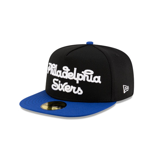 Philadelphia 76ers Dashmark Mesh 59FIFTY A-Frame Fitted Hat - New Era Cap
