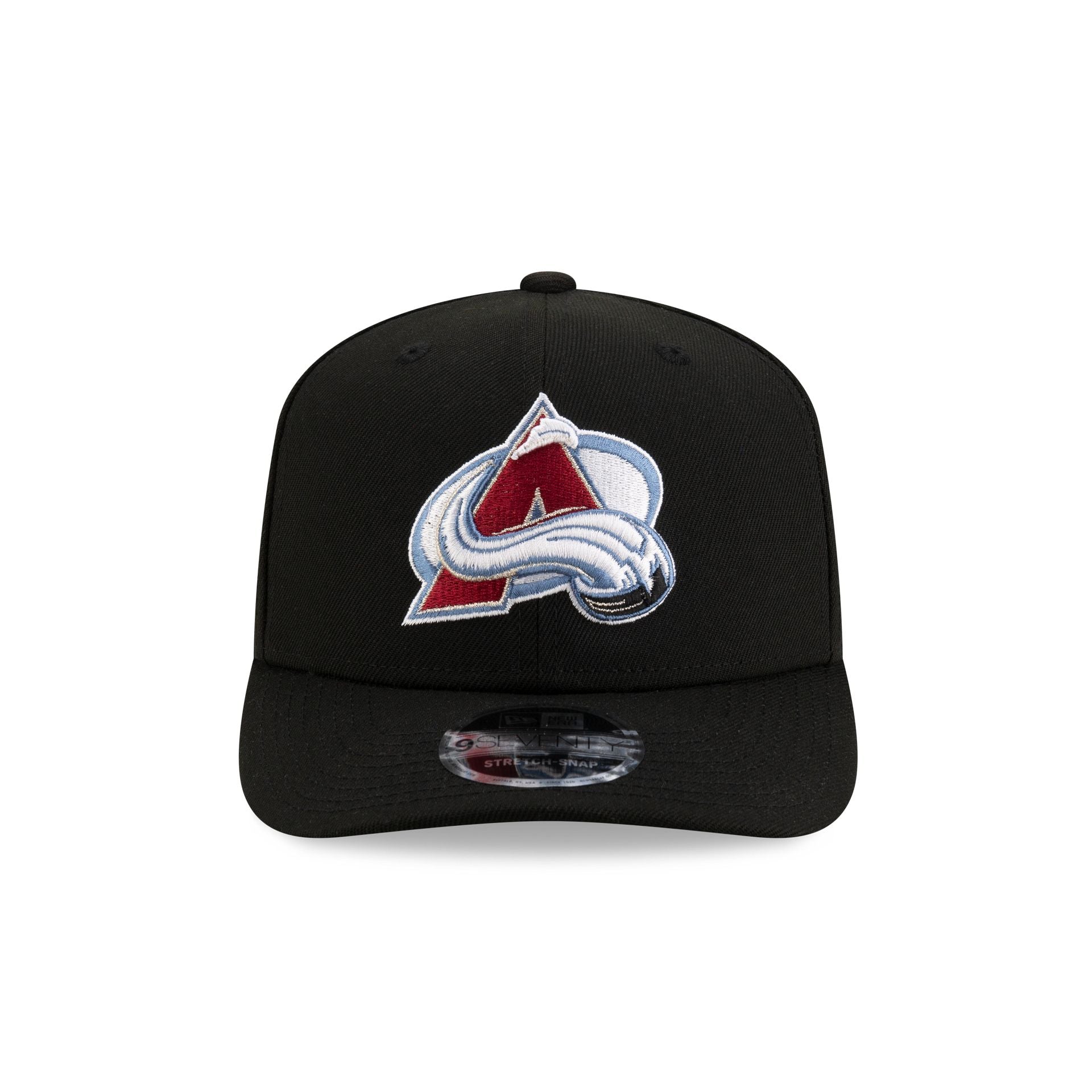 Colorado Avalanche Black 9SEVENTY Stretch-Snap Hat
