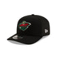 Minnesota Wild Black 9SEVENTY Stretch-Snap Hat