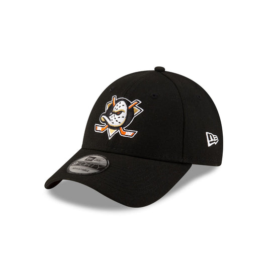 Anaheim Ducks Black 9FORTY Adjustable Hat - New Era Cap