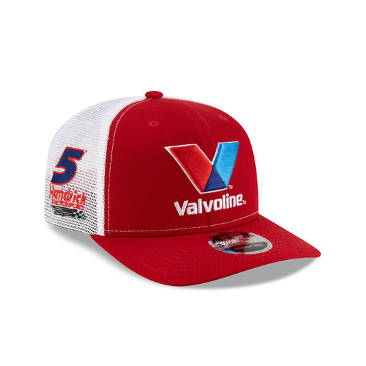 Hendrick Motorsports Kyle Larson Valvoline Partner 9SEVENTY Stretch-Snap Trucker Hat - New Era Cap
