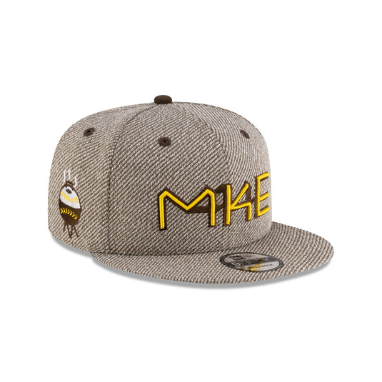 Tyler Herro x Milwaukee Brewers Heather Brown 9FIFTY Snapback Hat - New Era Cap
