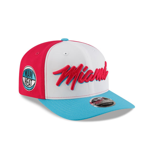 Tyler Herro x Miami Heat Vice Blue Brightrose 9SEVENTY Stretch-Snap Hat - New Era Cap