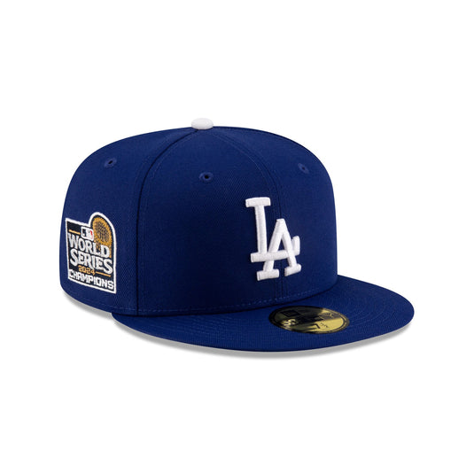 Los Angeles Dodgers 2024 World Series Champions Dark Royal 59FIFTY Fitted Hat - New Era Cap