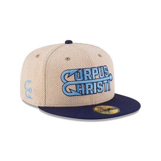 Corpus Cristi Hooks Terry Heather Tan 59FIFTY Fitted Hat - New Era Cap