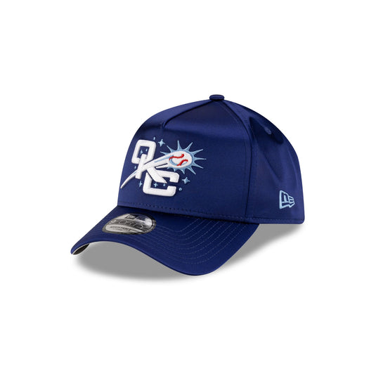 Oklahoma City Comets Dark Royal Satin 9FORTY A-Frame Snapback Hat - New Era Cap