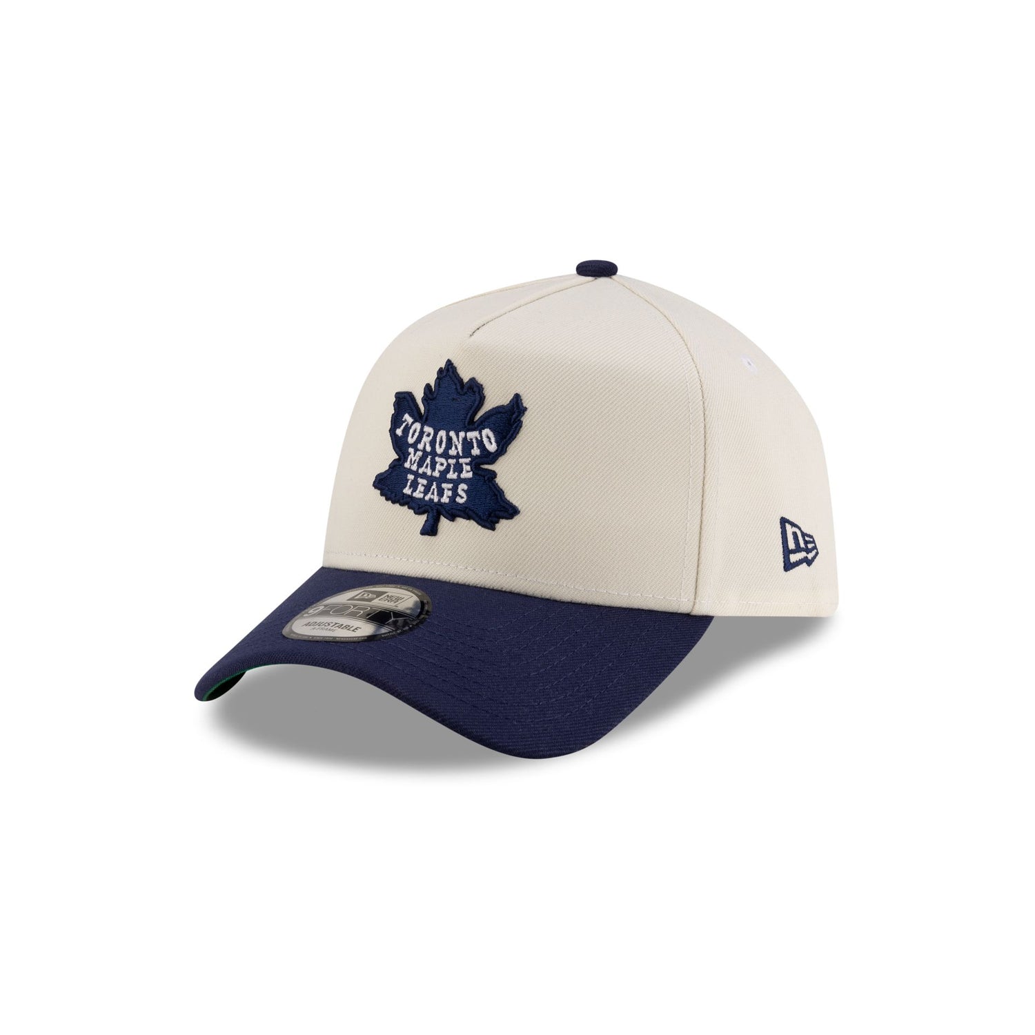 Toronto Maple Leafs Chrome White 9FORTY A-Frame Snapback Hat