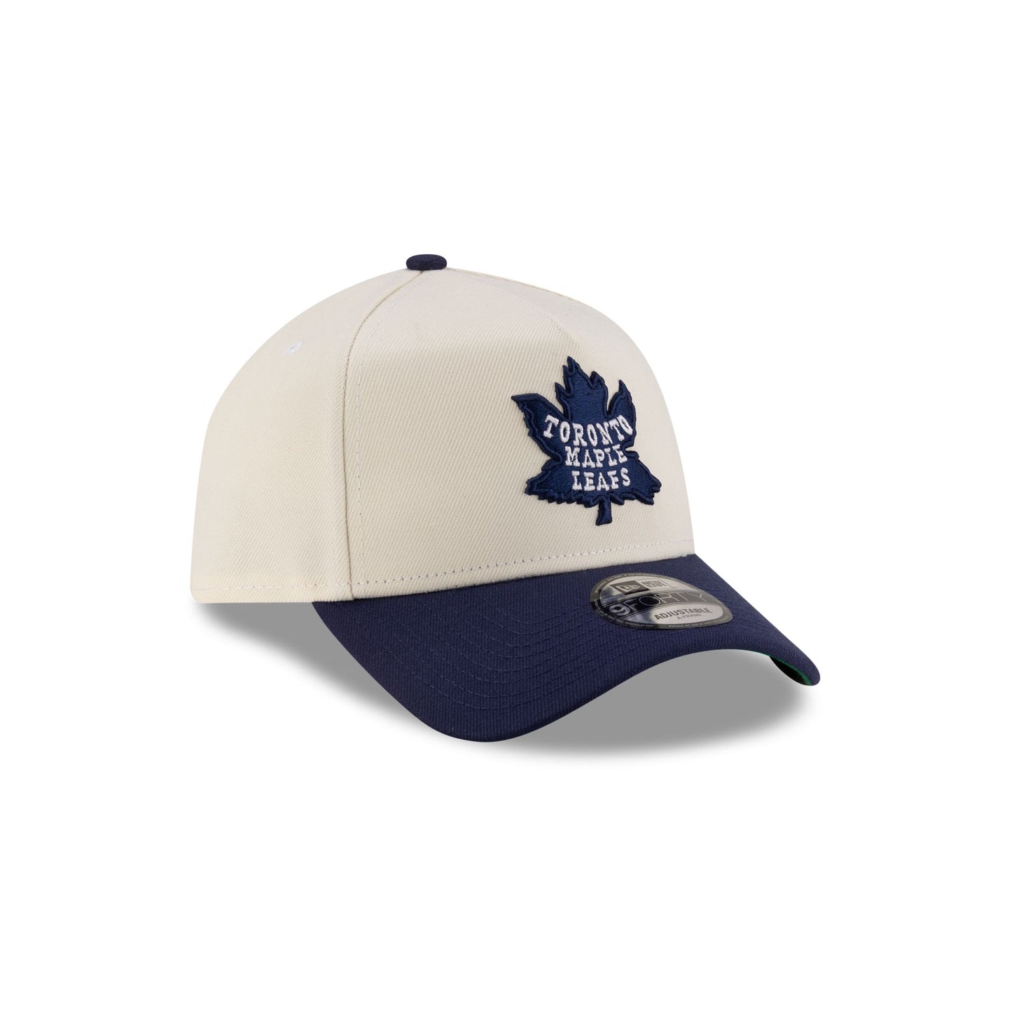 Toronto Maple Leafs Chrome White 9FORTY A-Frame Snapback Hat
