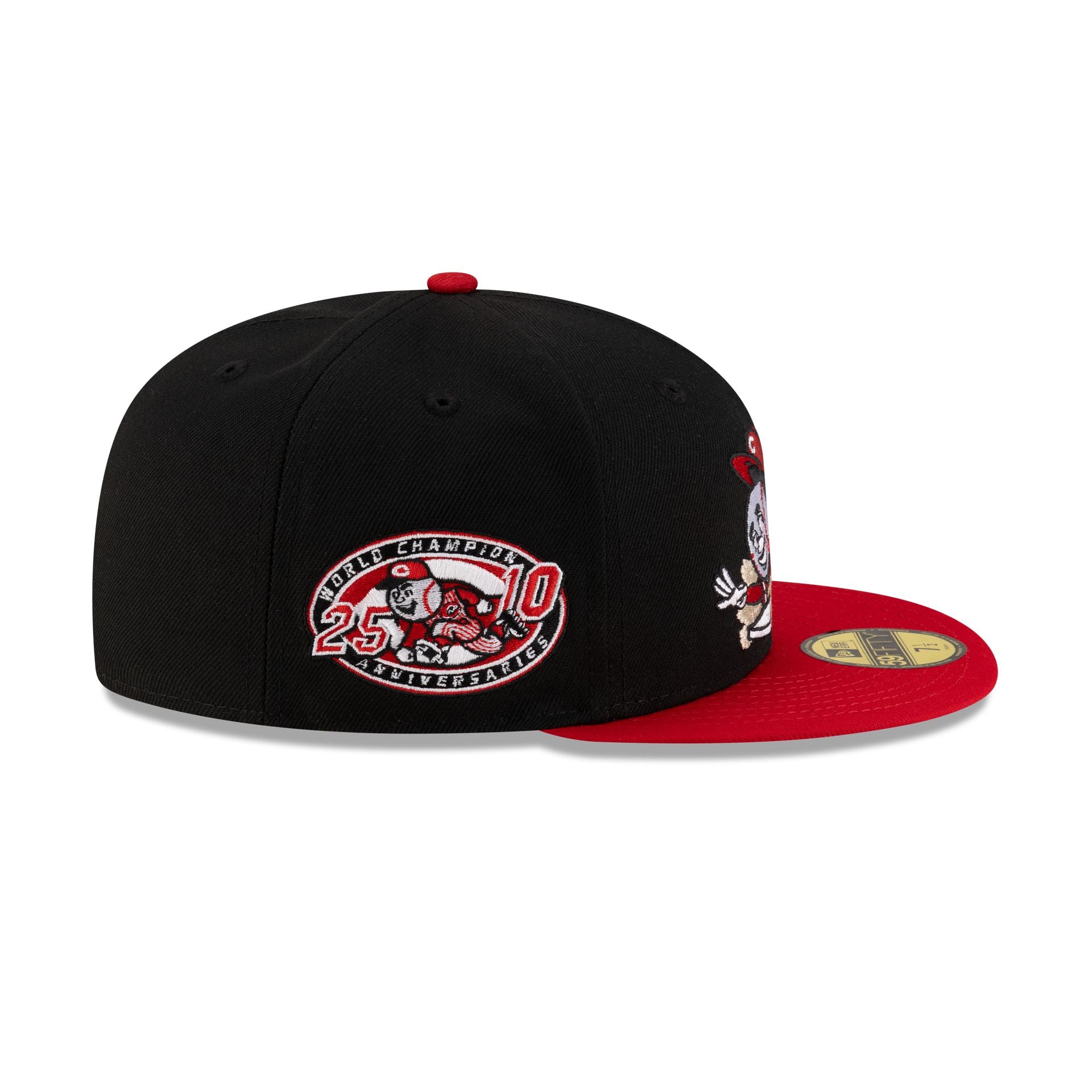 【US限定】New Era 59FIFTY Cincinnati 25th Reds Mascot Black Cincinnati Reds Mascot Black 59FIFTY Fitted Hat – New Era Cap