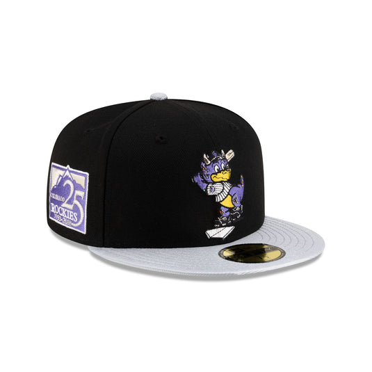 Colorado Rockies Mascot Black 59FIFTY Fitted Hat - New Era Cap