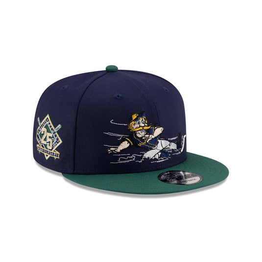Milwaukee Brewers Mascot Light Navy 9FIFTY Snapback Hat - New Era Cap