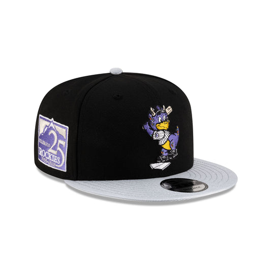 Colorado Rockies Mascot Black 9FIFTY Snapback Hat - New Era Cap