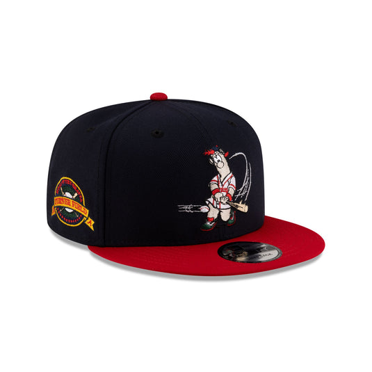 Atlanta Braves Mascot Navy 9FIFTY Snapback Hat - New Era Cap