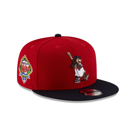 Minnesota Twins Mascot Red 9FIFTY Snapback Hat - New Era Cap