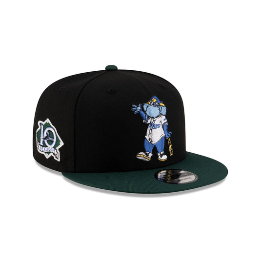 Tampa Bay Rays Mascot Black 9FIFTY Snapback Hat - New Era Cap