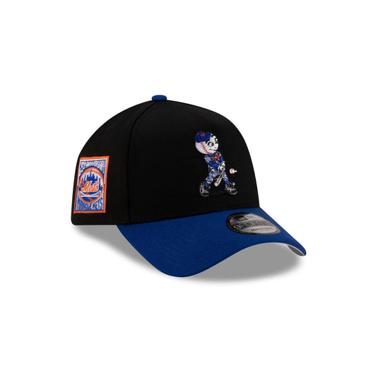 New York Mets Mascot Black 9FORTY A-Frame Snapback Hat - New Era Cap
