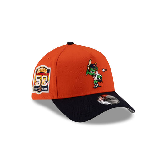 Houston Astros Mascot Orange 9FORTY A-Frame Snapback Hat - New Era Cap