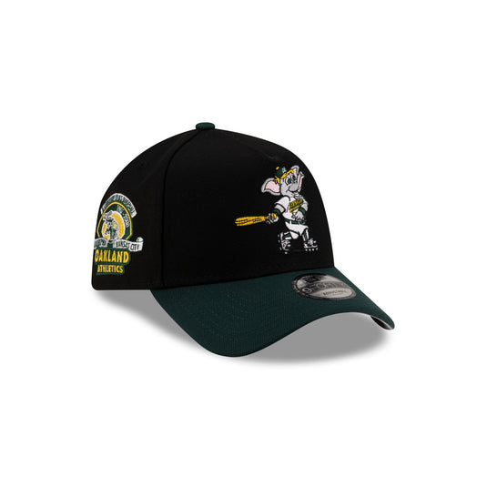 Athletics Mascot Black 9FORTY A-Frame Snapback Hat - New Era Cap