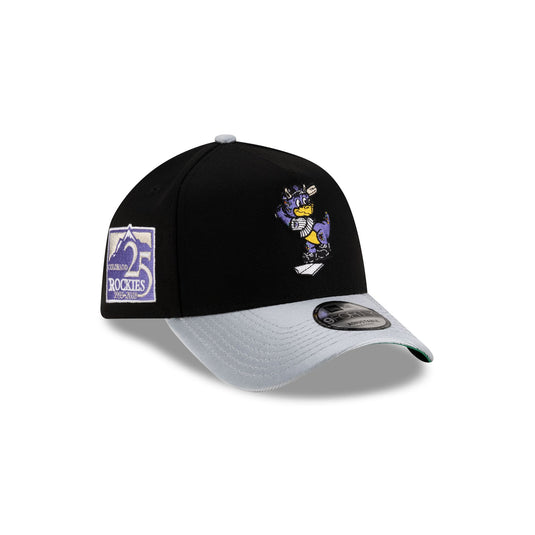 Colorado Rockies Mascot Black 9FORTY A-Frame Snapback Hat - New Era Cap