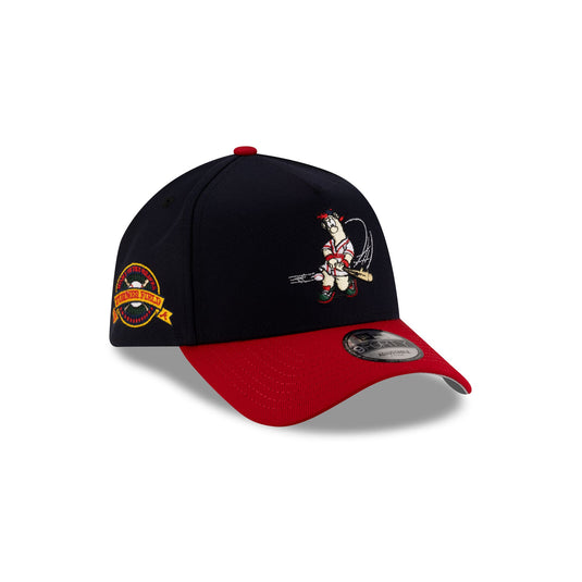 Atlanta Braves Mascot Navy 9FORTY A-Frame Snapback Hat - New Era Cap