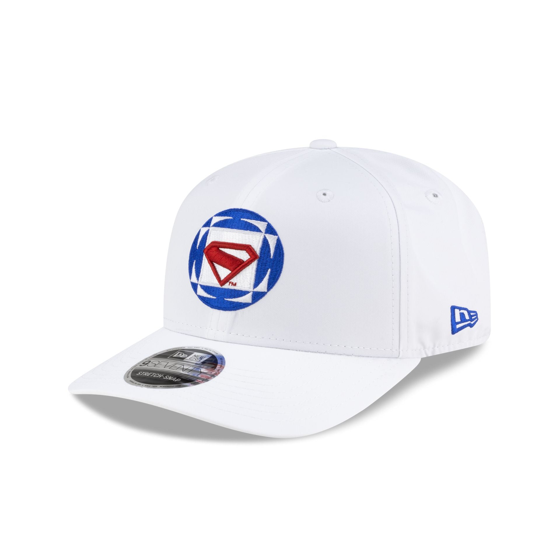 Superman White 9SEVENTY Stretch-Snap Hat