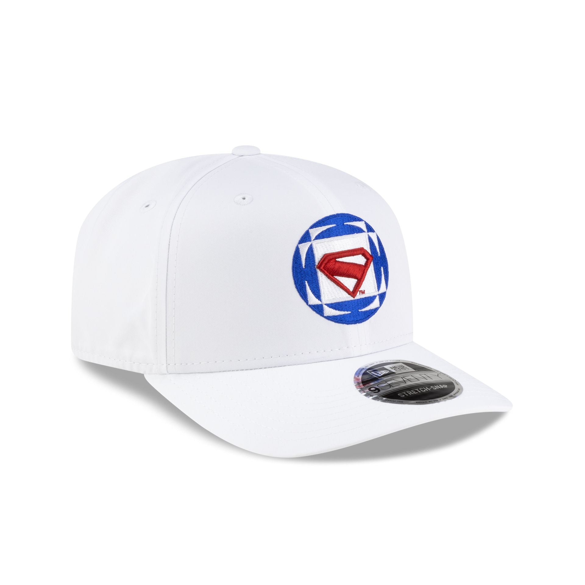Superman White 9SEVENTY Stretch-Snap Hat