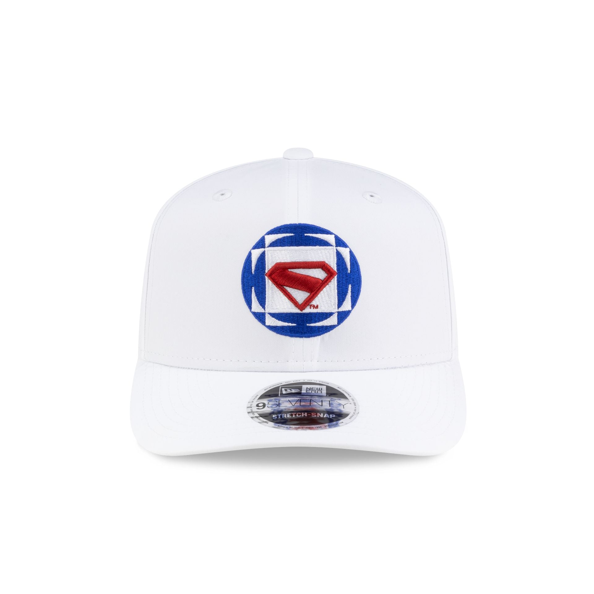 Superman White 9SEVENTY Stretch-Snap Hat