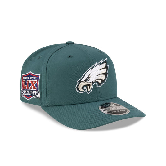 Philadelphia Eagles Super Bowl LIX Champions Green 9SEVENTY Stretch-Snap Hat - New Era Cap