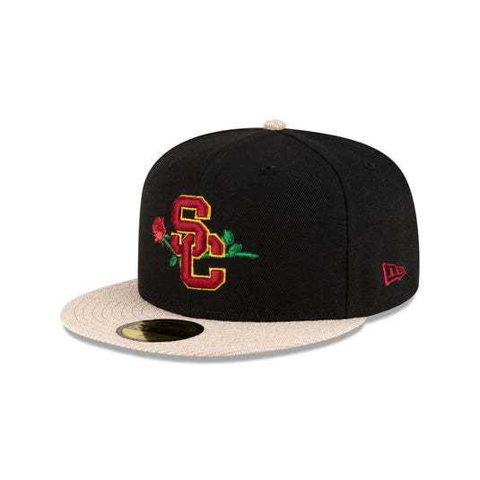 USC Trojans Black Terry 59FIFTY Fitted Hat - New Era Cap