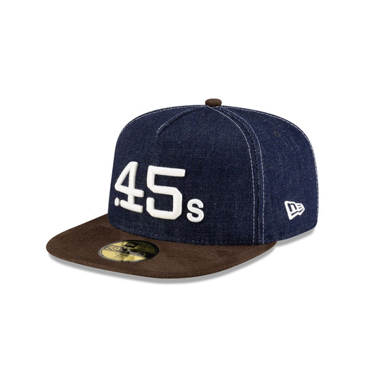 Houston Colts Houston Pack Denim 59FIFTY A-Frame Fitted Hat - New Era Cap