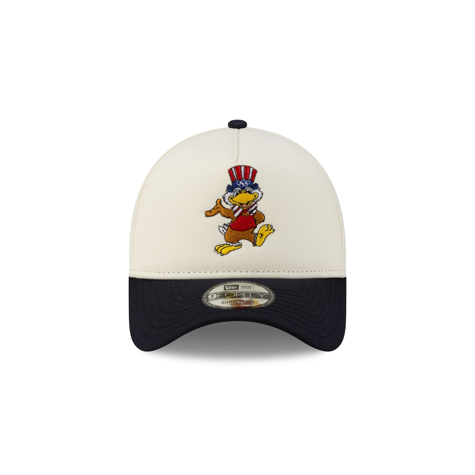 Olympic Heritage Los Angeles 1984 Olympic Games Eagle Chrome White Navy 9FORTY A-Frame Snapback Hat