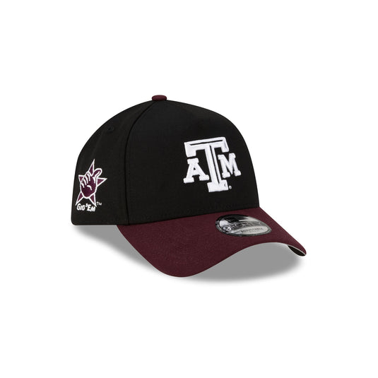 Texas A&M Aggies Hand Signs Sidepatch 9FORTY A-Frame Snapback Hat - New Era Cap