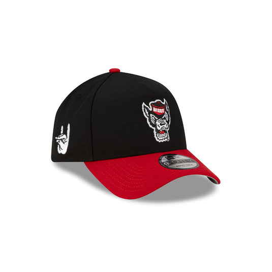 NC State Wolfpack Hand Signs Sidepatch 9FORTY A-Frame Snapback Hat - New Era Cap