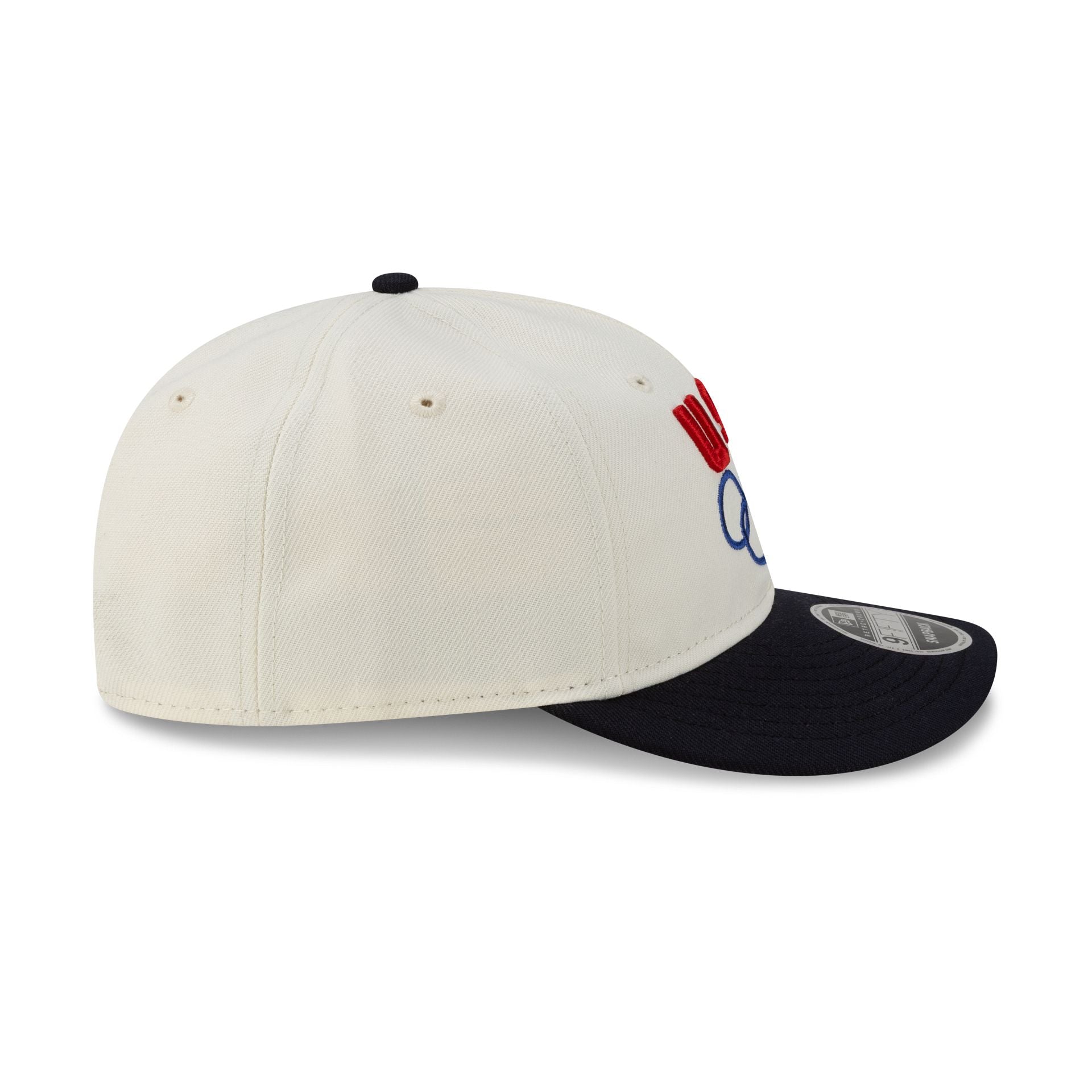 Team USA Chrome White Navy Retro Crown 9FIFTY Snapback Hat – New