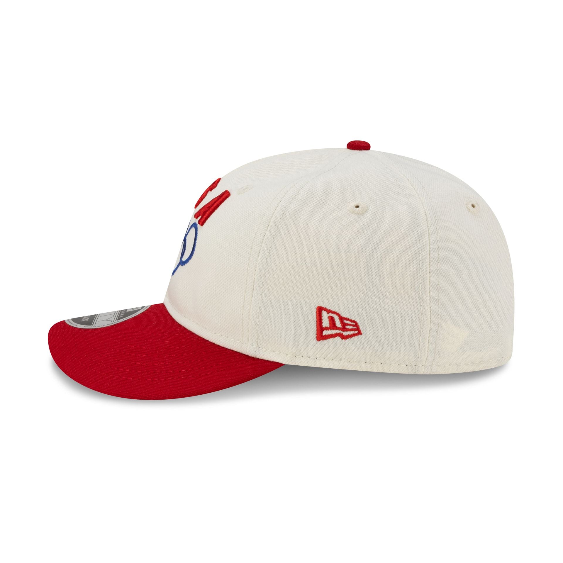 Team USA Chrome White Red Retro Crown 9FIFTY Snapback Hat