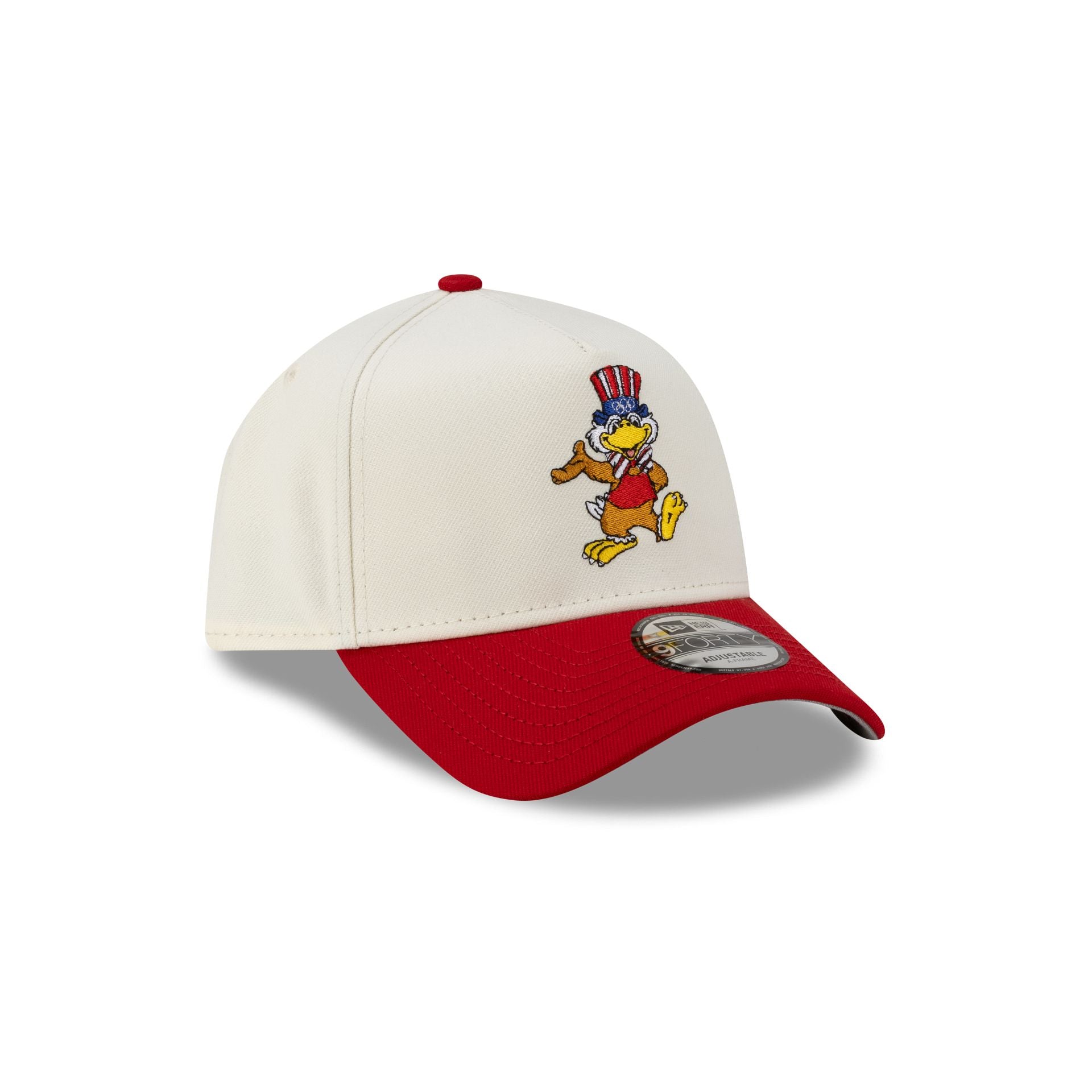 Olympic Heritage Los Angeles 1984 Olympic Games Eagle Chrome White Red 9FORTY A-Frame Snapback Hat