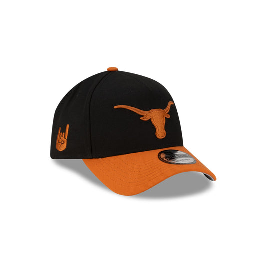 Texas Longhorns Hand Signs Sidepatch 9FORTY A-Frame Snapback Hat - New Era Cap