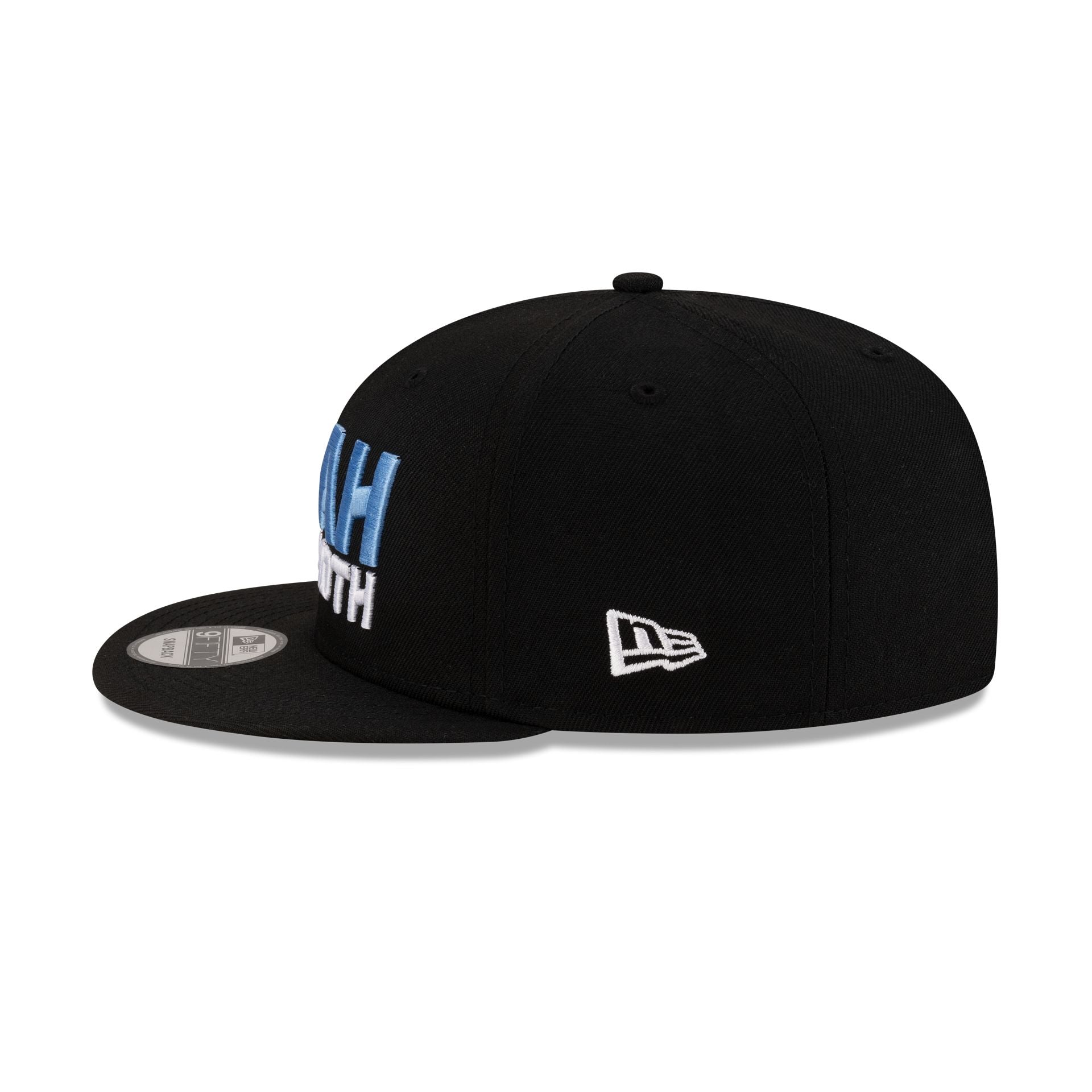 バ 9FIFTY CAP（BLK） 9FIFTY Metal Flag ウーブンパッチ ブラック × シルバー