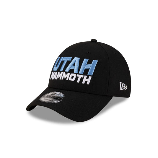 Utah Mammoth Black Stack 9FORTY Snapback Hat - New Era Cap