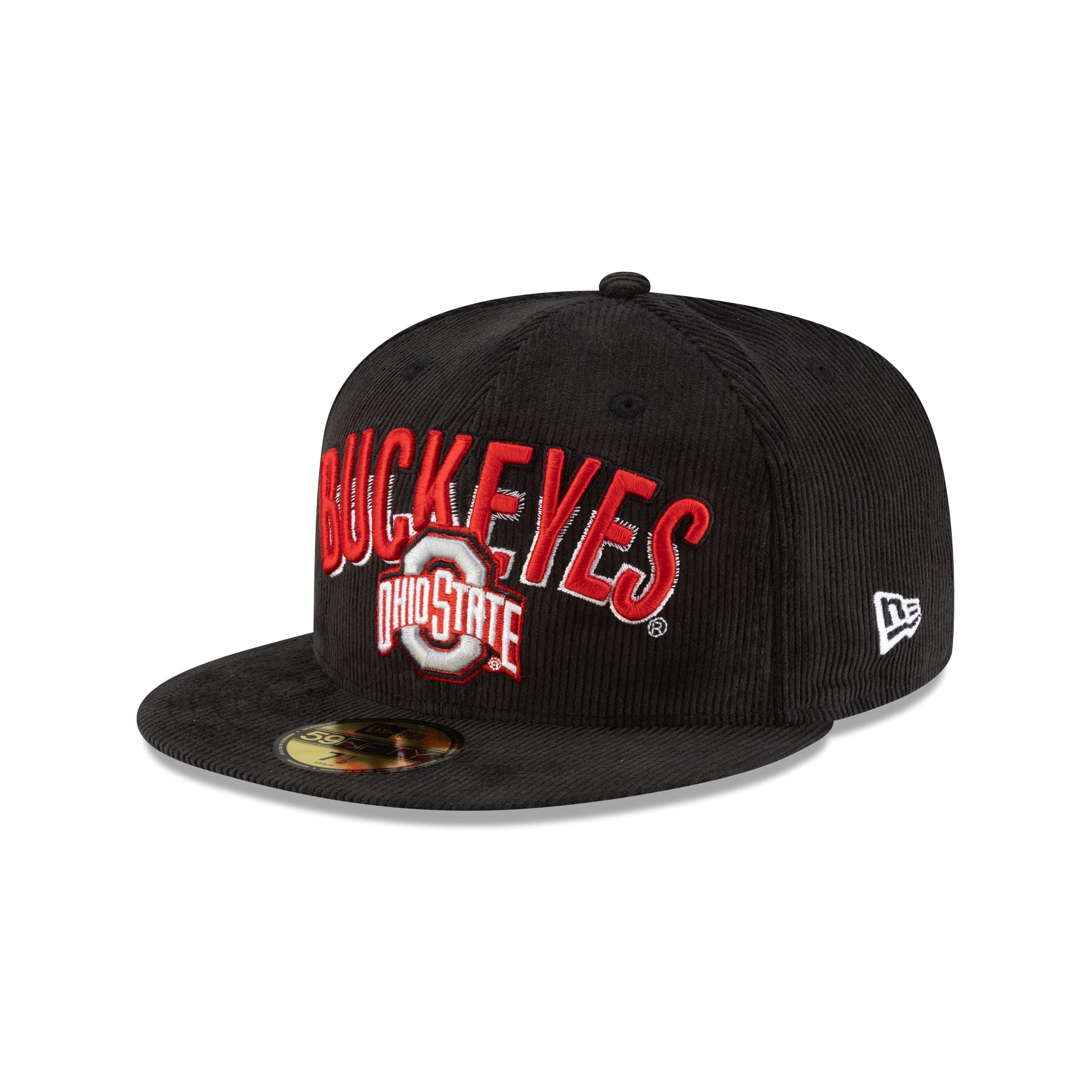 Ohio State Buckeyes Black Corduroy 59FIFTY Fitted Hat
